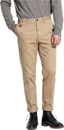 Mason's Chino - Heren - Chinos - Beige - L - Katoen - Broeken