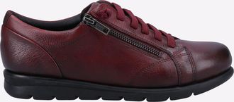 Fleet & Foster Polperro MEMORU FOAM Shoes Womens - Burgundy Leather - Size UK 5