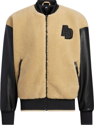 adidas Logo Monogram Jackets Beige Black IB2722
