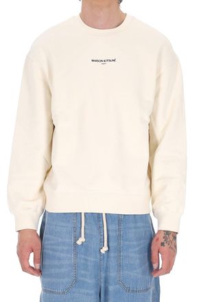 Maison Kitsun&eacute; Maison Kitsun&eacute; Paris Embroidered Cotton Sweatshirt