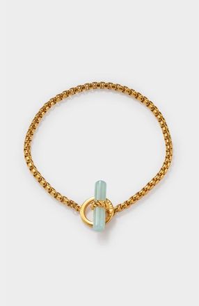 Katie Loxton Azura T-Bar Bracelet in Gold at Nordstrom, Size 7