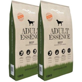 vidaXL Comida Seca Para Perros Adult Essence Beef 2 Uds 30 Kg Vidaxl