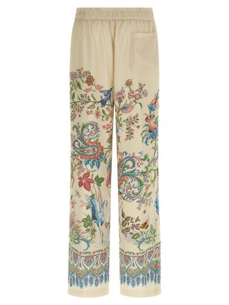 Etro Flora and Fauna Print Trouser - Beige