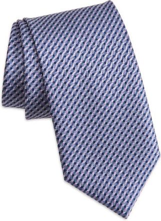 Brioni Geometric Pattern Silk Tie in Blue Lilac at Nordstrom