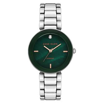 Anne Klein Classic Green Dial Ladies Watch AK/1363GNSV