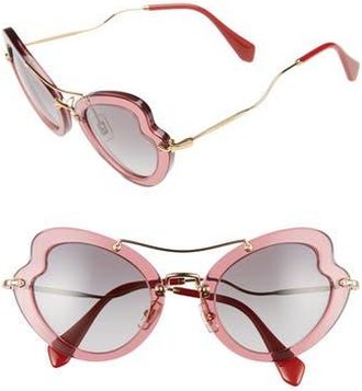 Miu Miu 52mm Sunglasses in Bordeaux at Nordstrom Rack