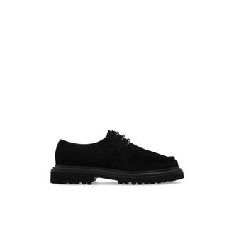 Dolce & Gabbana Su&egrave;de schoenen - Heren - Veterschoenen - Zwart - 40 EU - Su&egrave;de - Schoenen