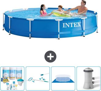 Intex Piscina Con Estructura Redonda - 366x76 Cm - 7-piezas S21008