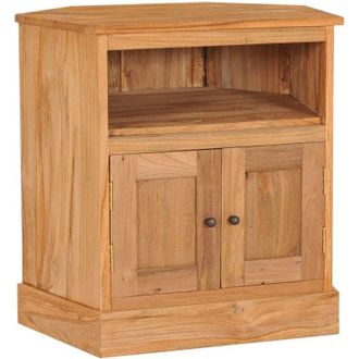 vidaXL Credenza Angolare 60x45x60 cm in Legno Massello di Teak vidaXL