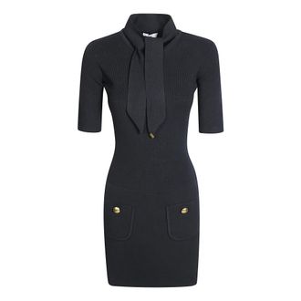 Elisabetta Franchi Dames, Jurken, Zwart, Maat: L
