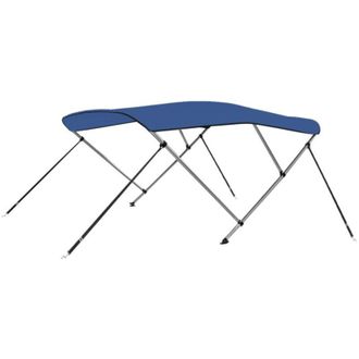 vidaXL Toldo Bimini De 3 Arcos Azul 183x196x137 Cm Vidaxl