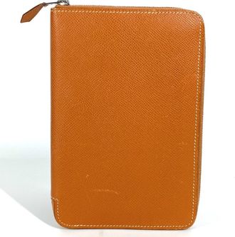Hermès Azap Gold Leather Long Wallet (Bi-Fold) (Pre-Owned)