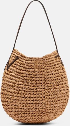 J.W.Anderson Bulb Small raffia bucket bag