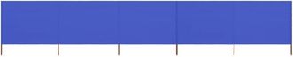 vidaXL Paravientos de 5 paneles tela azul celeste 600x120 cm Vidaxl