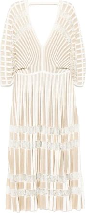 Elie Saab Abito midi in maglia - Toni neutri