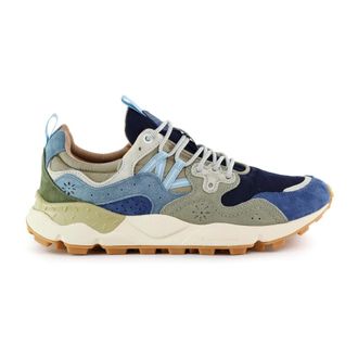 Flower Mountain Sneakers, male, Multicolor, Size: 11 US Low-cut Suede and Nylon Sneakers