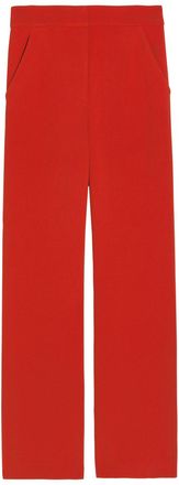 Veronica Beard Tonelli Wide-leg Jersey Trousers - Red - 12 (UK16 / XL)