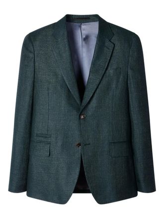 Paul Smith Giacca con fiammatura - Verde