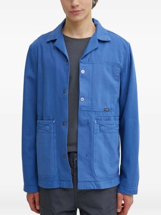 G-Star buttoned jacket - men - Cotton/Recycled Cotton - M - Blue