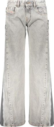 Diesel Light Jeans Wide Leg - Dames - Loose Fit Jeans - Grijs - W27 - Katoen - Jeans