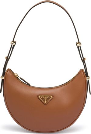 Prada Arqu&eacute; leather shoulder bag - women - Leather/Nappa Leather - OS - Brown