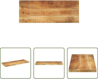 vidaXL Tavolo in legno - Piano per Tavolo 90x20x3,8 cm Rettangolare Legno Mango Grezzo