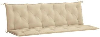 vidaXL Coj&iacute;n De Banco De Jard&iacute;n Tela Oxford Beige 180x(50+50)x7 Cm Vidaxl