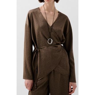 Scalpers Crinkle Kaftan in Khaki at Nordstrom, Size Medium Eu