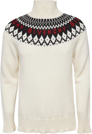 Givenchy Maglione a collo alto con motivo Fair Isle - Toni neutri