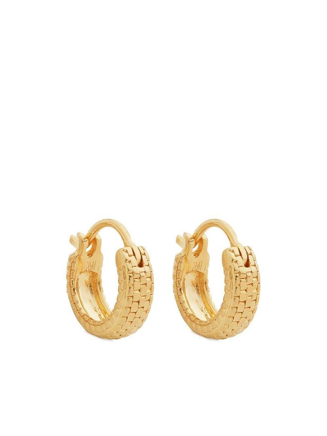 Heirloom huggie earrings - Gold