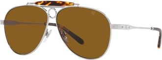 Ralph Lauren Zonnebril THE Counrtyman RL 7078 - Heren - Zonnebrillen - Grijs - 61 MM - Accessoires