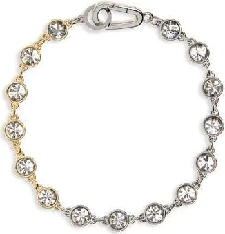 AllSaints Two-Tone Crystal Line Bracelet in Two Tone at Nordstrom Rack
