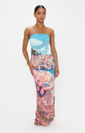 Show me your Mumu Taylor Tube Dress in Oasis Beach Club at Nordstrom, Size Small