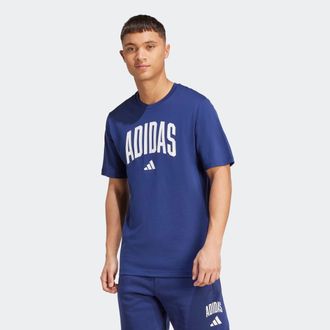 adidas T-Shirt ADIDAS SPORTSWEAR M COLLEGIATE T, Herren, Gr. XL, blau (dunkelblau), Obermaterial: 100% Baumwolle, normal, Rundhals, Shirts T-Shirt, sportlich