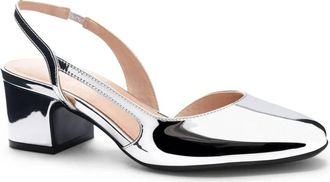 Chinese Laundry Womens Rozie Dress Slingback Heel In Silver