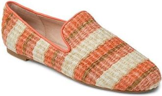 Jack Rogers Bradley Raffia Loafer in Melon Stripe at Nordstrom, Size 5.5
