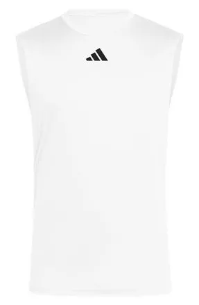 adidas Pregame Logo Tank in White/Black at Nordstrom Rack, Size Xx-Large