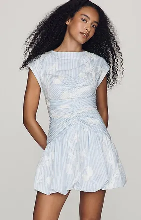 AMUR Rowyn Ruched Bubble Dress