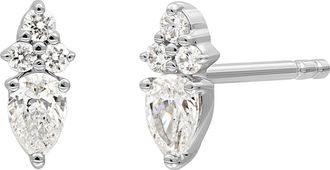 Bony Levy Getty Diamond Stud Earrings in 18Kw at Nordstrom