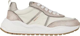 Alexander Smith Blaze Donna ivoor en craquel&eacute; bronzen details - Dames - Sneakers - Veelkleurig - 41 EU - Schoenen