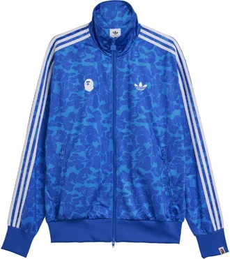 adidas Originals ADIDAS Originals Mens Bape Firebird Track Top in Blue - Size X-Small