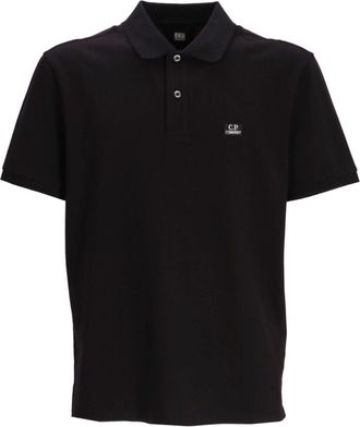 C.P. Company Logo polo shirt - men - Cotton - S - Black