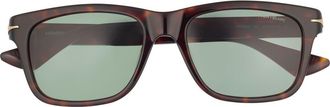 Montblanc 54mm Square Sunglasses in Havana Havana Green at Nordstrom Rack
