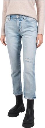 Frame Denim Straight Jeans - Dames - Regular Fit Jeans - Blauw - W26 - Katoen - Jeans