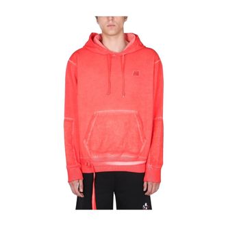 Helmut Lang Hoodies & sweatvesten, Heren, Rood, S, Militair sweatshirt