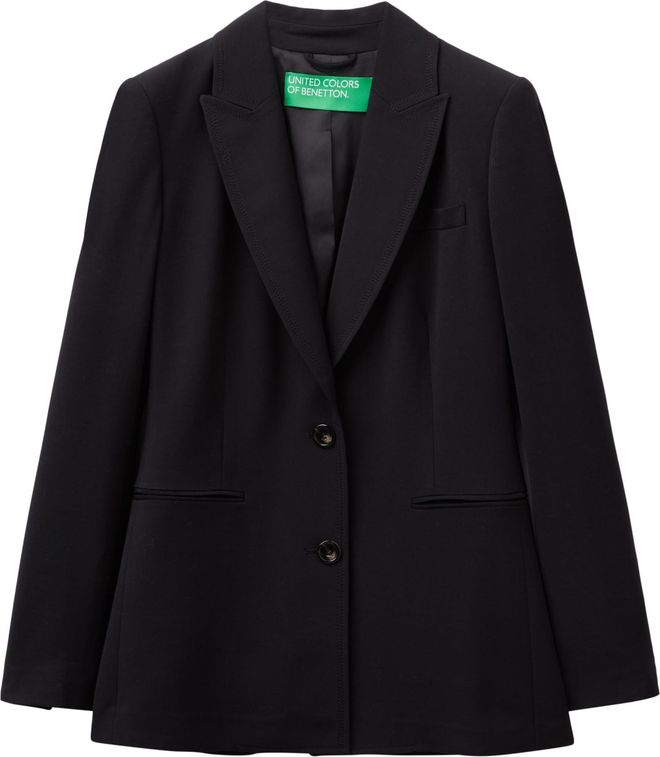 United Colors Of Benetton Damen Denim Jacke - Vintage Look