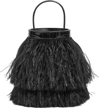Herm&egrave;s Alligator Toupet Folie Mississippiensis Plumes Autruche