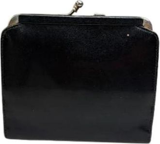 Celine Pre-owned Kiss Lock Portemonnee - Dames - Vintage Accessoires - Zwart - ONE Size - Leer - Vintage