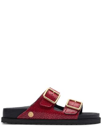 Red womens birkenstocks deals