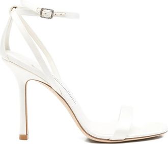 Jimmy Choo London Moza Crystal-buckle Ankle-strap Sandals